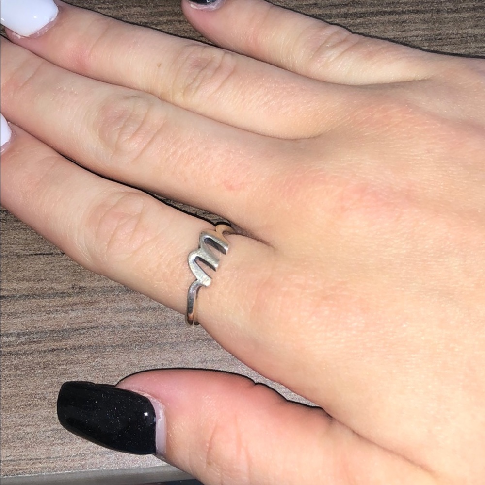 James Avery M initial ring
